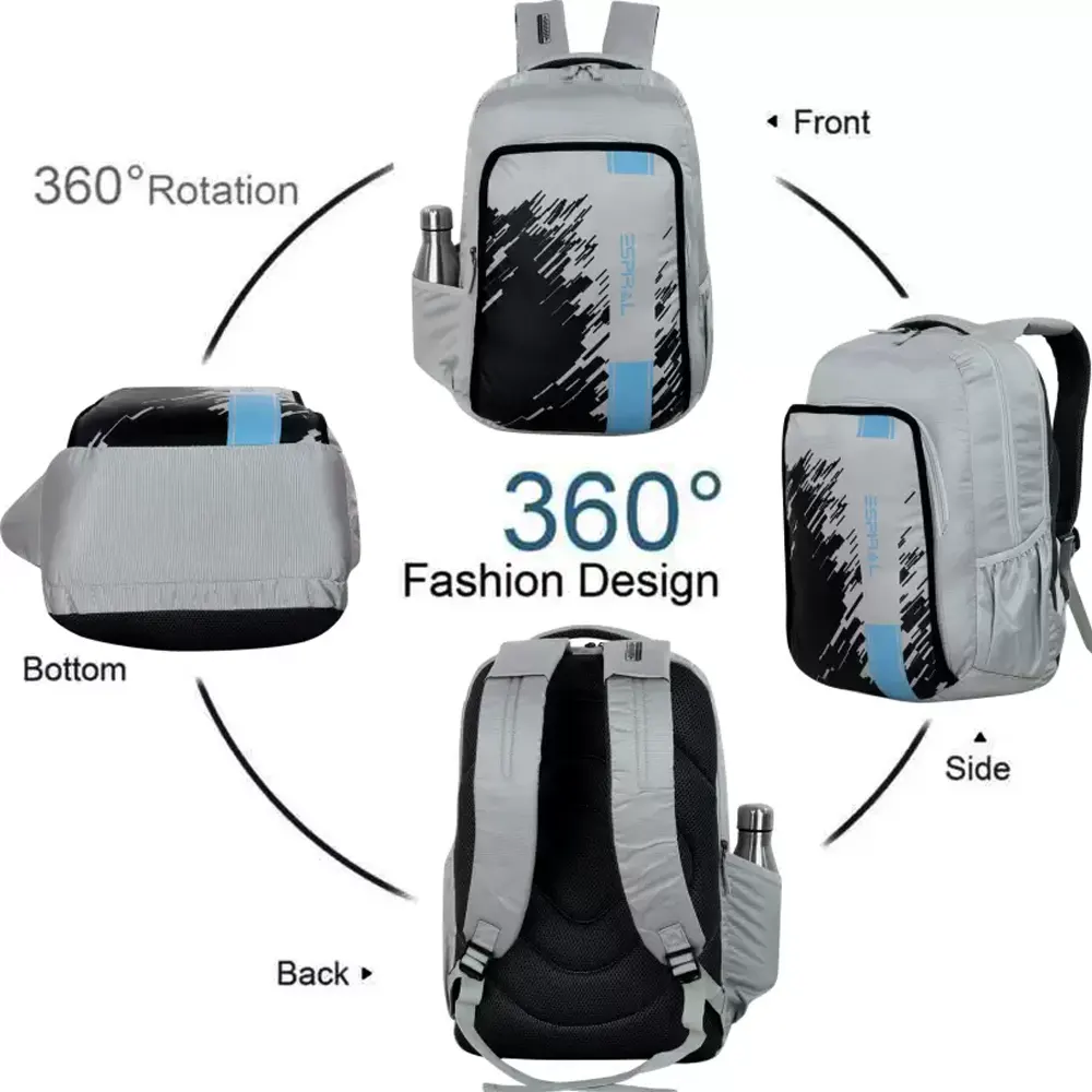 School College and Traveling Gray Backpack By Espiral