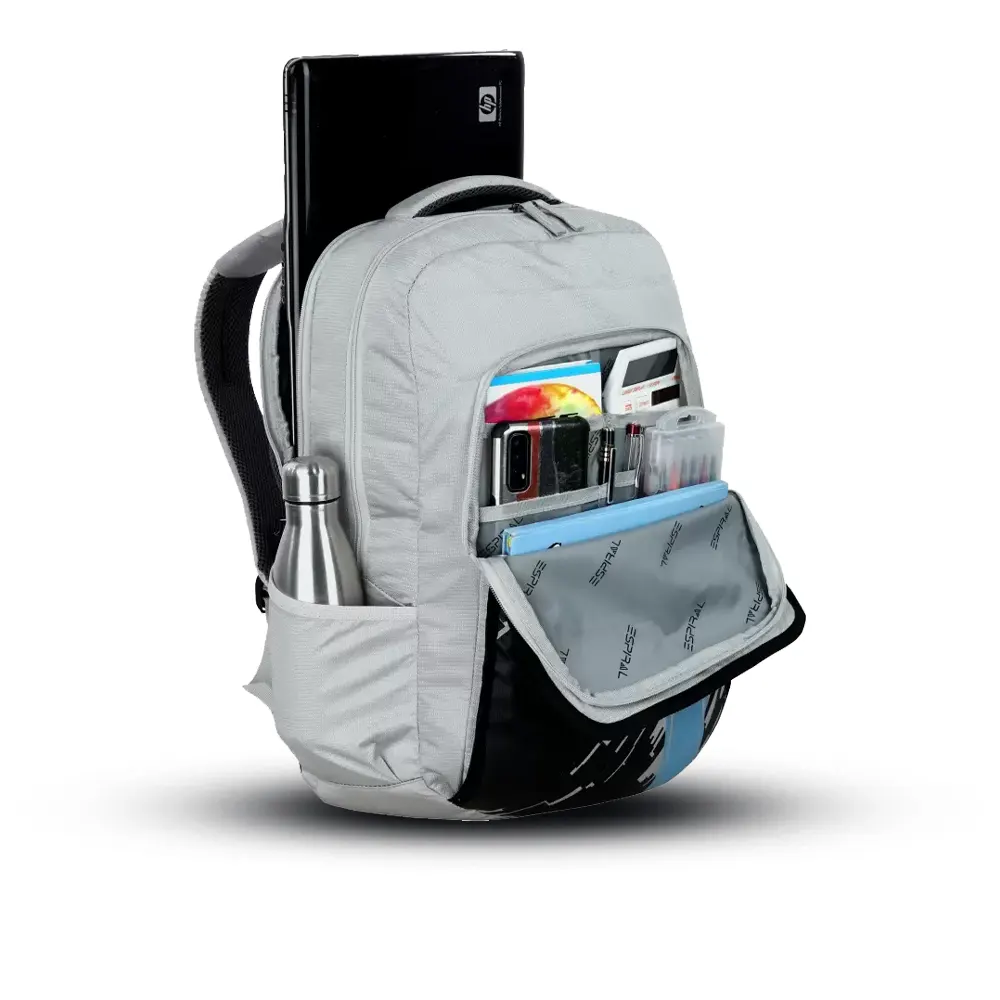 School College and Traveling Gray Backpack By Espiral