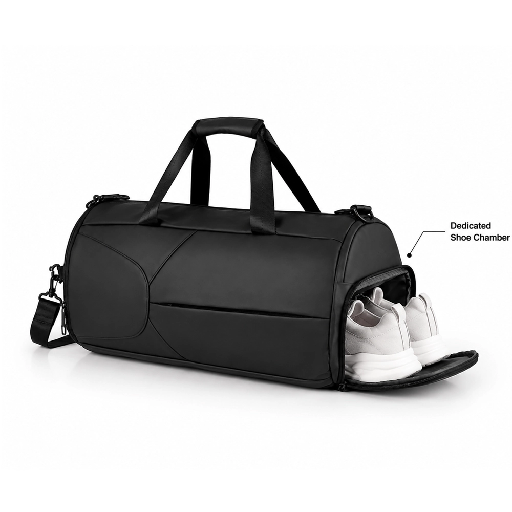 Large Capacity Travel & Gym Bag – Black