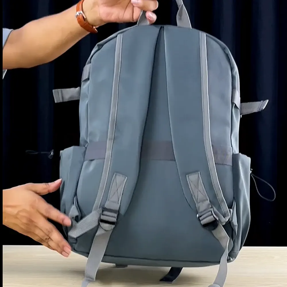 Fashionable Laptop and Travelling Gray Backpack by Small Zebra