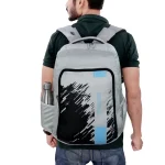 School College and Traveling Gray Backpack By Espiral - Image 2