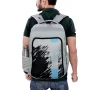 School College and Traveling Gray Backpack By Espiral - Image 2