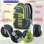 Ride Along School College & Traveling Yellow Backpack by Espiral - Image 4