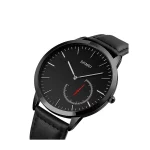 Skmei 1676BL Black Dial Leather Belt Analog Men’s Watch - Image 3
