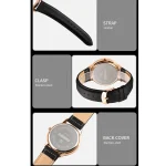 Skmei 1676BL Black Dial Leather Belt Analog Men’s Watch - Image 5