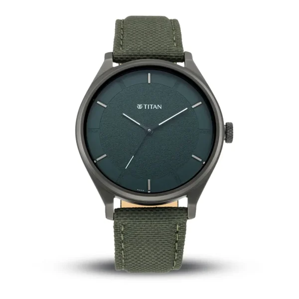 Titan 1802NL02 Green Dial Nylon Belt Analog Men’s Watch