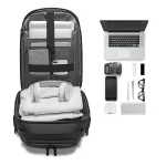 Bange 7277 Business Travel & Laptop Backpack - Black - Image 2