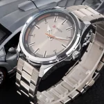 Curren 8320 Gray Dial Stainless Steel Strap Analog Men’s Watch - Image 2