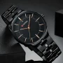 Curren 8321 Black Dial Black Metal Strap Analog Men’s Watch - Image 2
