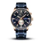 Curren 8362 Blue Gold Dial Blue Metal Strap Analog Men’s Watch