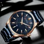 Curren 8366 Blue Gold Dial Blue Metal Strap Analog Men’s Watch - Image 3