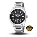 Naviforce 9038 Black Dial Stainless Steel Strap Analog Men’s Watch