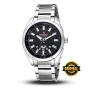 Naviforce 9038 Black Dial Stainless Steel Strap Analog Men’s Watch