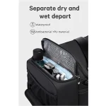 BANGE 2378 Large Capacity Duffel & Traveling Bag - Black - Image 3