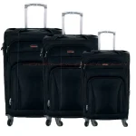 Espiral Solid Waterproof  Travel Trolley Bag - Faster - Black - Image 2