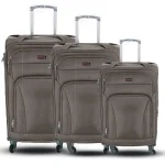 Espiral Solid Waterproof  Travel Trolley Bag - Faster - Brown - Image 2