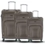 Espiral Solid Waterproof  Travel Trolley Bag - Faster - Brown - Image 2