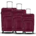 Espiral Solid Waterproof  Travel Trolley Bag - Faster - Maroon - Image 2
