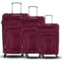 Espiral Solid Waterproof  Travel Trolley Bag - Faster - Maroon - Image 2