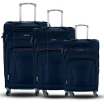 Espiral Solid Waterproof  Travel Trolley Bag - Faster - Navy - Image 2
