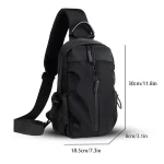 Crossbody Single Shoulder Black Bag by Fashion - Image 3
