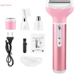 Kemei KM-6637 4 In 1 Multi-grooming Trimmer & Shaver For Women - Image 5