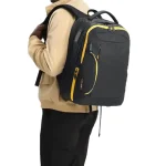 School College & Traveling Black Backpack by Loupin - Image 5