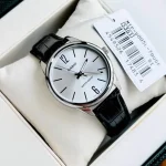 Casio Black MTP-V005L-7BUDF White Dial Leather Strap Analog Men’s Watch - Image 2