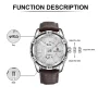 Naviforce 9117 White Dial Brown Leather Belt Analog Men’s Watch - Image 4
