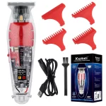 Kemei NG204 Transparent Digital Display Beard & Hair Trimmer For Men
