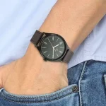 Titan NM1802NL01 Black Dial Brown Leather Belt Analog Men’s Watch - Image 4