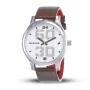 Fastrack NM38051SL06 White Dial Brown Leather Belt Analog Men’s Watch
