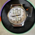 Fastrack NM38051SL06 White Dial Brown Leather Belt Analog Men’s Watch - Image 2