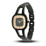 Fastrack NP6147NM01 Khaki Dial Black Metal Strap Analog Women’s Watch - Image 3