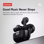 Lenovo LP1s TWS Bluetooth Earbuds (New Edition) - Black - Image 3