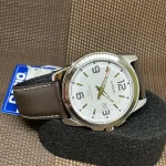 Casio MTP-1314L-7AVDF White Dial Brown Leather Strap Analog Men’s Watch - Image 2