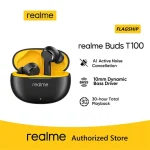 Realme Realme Buds T100 TWS Bluetooth Earbuds - Black - Image 3