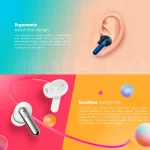 XINJI STONE M1 TWS Bluetooth Earbuds - Black - Image 3