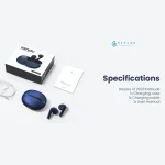 Haylou X1 Dual Noise Cancellation TWS Bluetooth Earbud - Black - Image 2