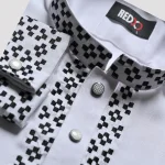 Premium Quality Embroidered Panjabi for men - White - Image 2