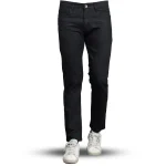 Slim-fit Stretchable Denim Jeans Pant For Men - Deep Black