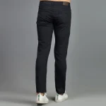 Slim-fit Stretchable Denim Jeans Pant For Men - Deep Black - Image 2