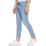 Slim-fit Stretchable Denim Jeans Pant For Men - Light Blue - Image 3