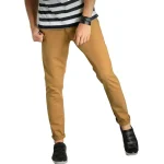 Slim-Fit Chino Gabardine Pants - Camel