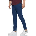 Slim-fit Stretchable Denim Jeans Pant For Men - Dark Blue - Image 3