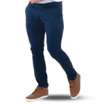 Slim-Fit Chino Gabardine Pants - Royal Blue