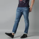 Slim-fit Stretchable Denim Jeans Pant For Men - Deep Blue - Image 3