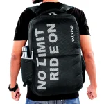 Ride On School College & Traveling Black Backpack by Espiral - Image 2
