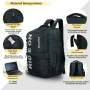 Ride On School College & Traveling Black Backpack by Espiral - Image 3