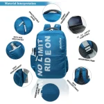 Ride On School College & Traveling Blue Backpack by Espiral - Image 3